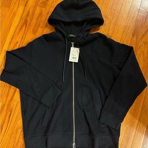 BRAND NEW Theory Jacket. Navy, Men’s Waffled full zip jacket XL. With tag!